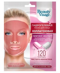 Маска для лица гидрогелевая, Beauty visage (Бьюти визаж) 38 г 1 шт коллагеновая