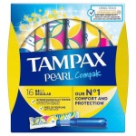 Тампоны, Tampax (Тампакс) №16 компак перл регуляр с аппликатором